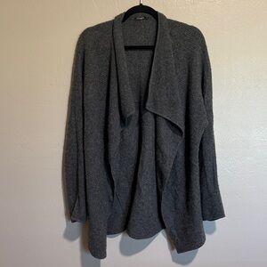 J. McLaughlin Charcoal Gray 100% cashmere Women's Cardigan